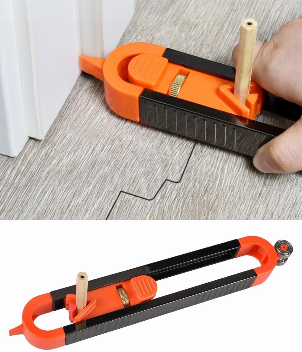 Woodworking Company - เครื่องมือวัดรูปทรงและขีดเส้น, เครื่องคัดลอกโปรไฟล์ที่แม่นยำสำหรับรูปทรงที่ไม่สม่ำเสมอ, งานไม้และงานก่อสร้าง