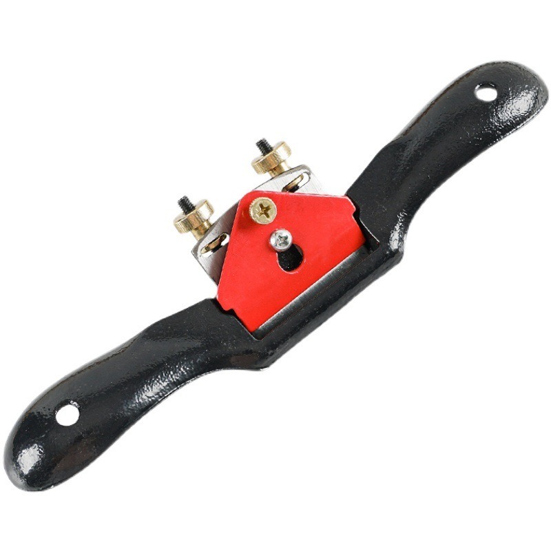 Spokeshave Flat - เครื่องมือขูดเหล็กอ่อนสำหรับงานไม้, ชุดเครื่องมือขูดแบบฐานแบนและโค้ง, เครื่องมือขูดไม้ตามหลักสรีรศาสตร์สำหรับช่างไม้