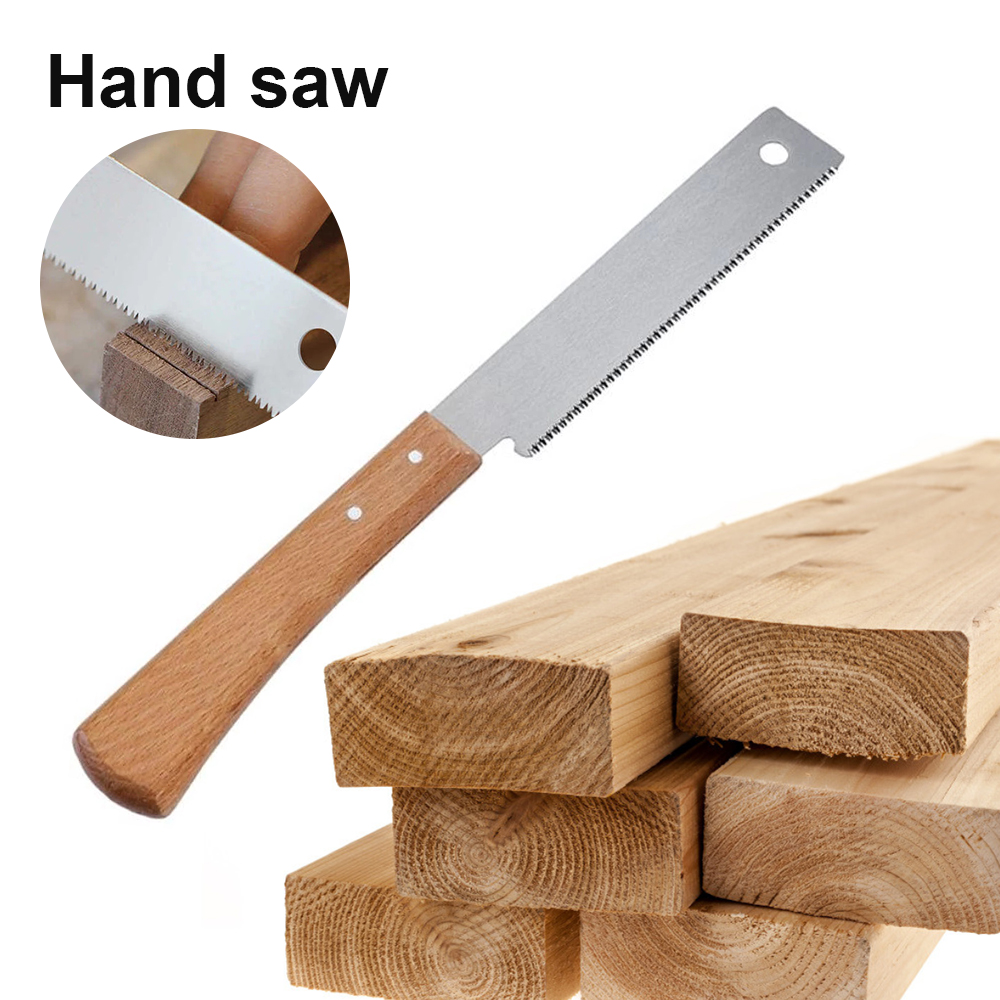 Woodworking Japanese Tools - สไตล์ญี่ปุ่นเลื่อยมือด้านเดียวไม้ Handle ที่ถูกต้องในครัวเรือนไม้ Flush ตัดเครื่องมือตัด 12in
