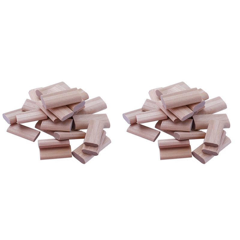 Woodworking Domino - BAAJ-200 ชิ้นส่วนตัวเชื่อมต่อไม้โดมิโนขนาด 6 มม., ปลั๊กไม้บีช, ตัวเชื่อมต่อสำหรับงานไม้และเฟอร์นิเจอร์