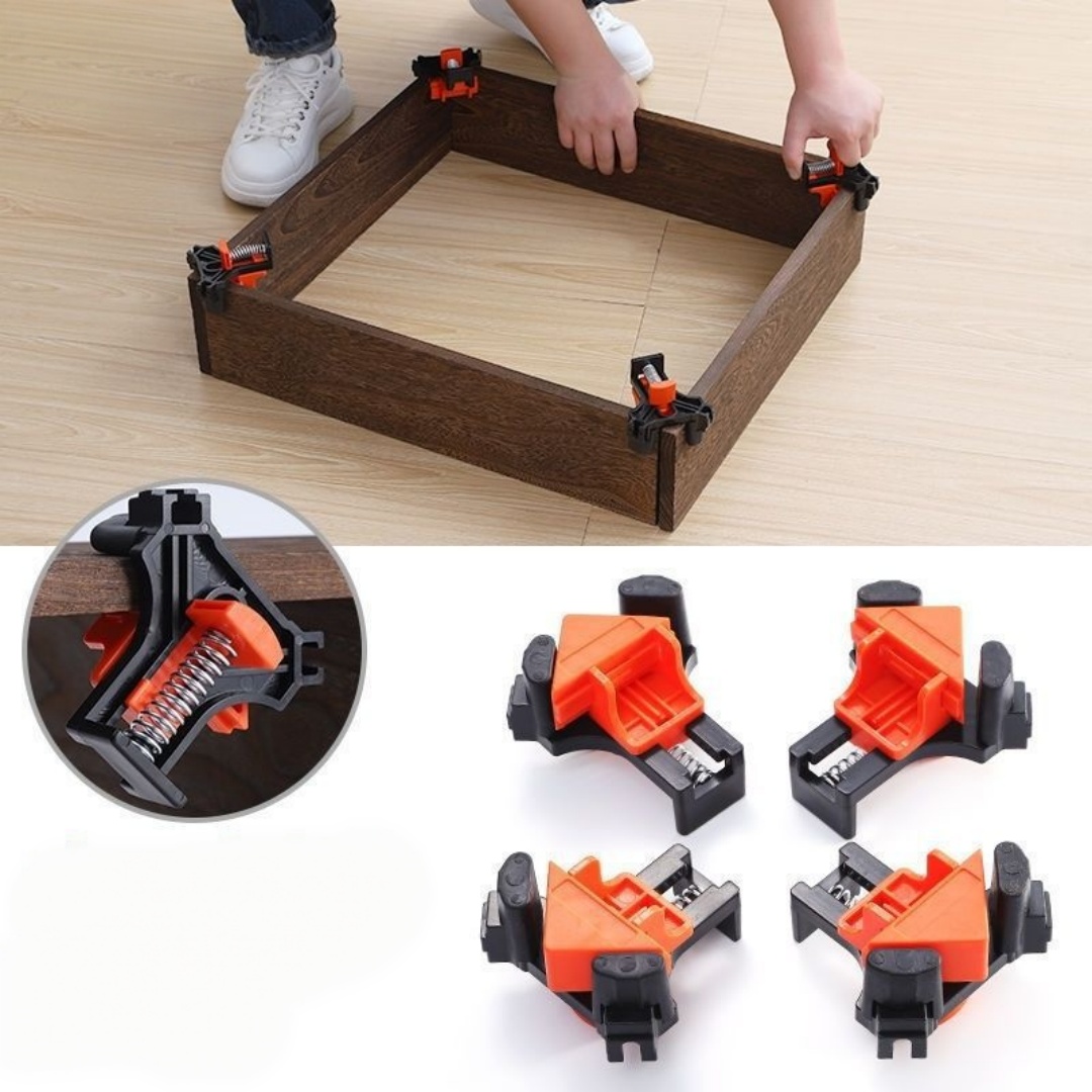 Woodworking Company - 4 ชิ้น 90 ° คลิปหนีบมุมฉาก คลิปยึดกรอบรูป