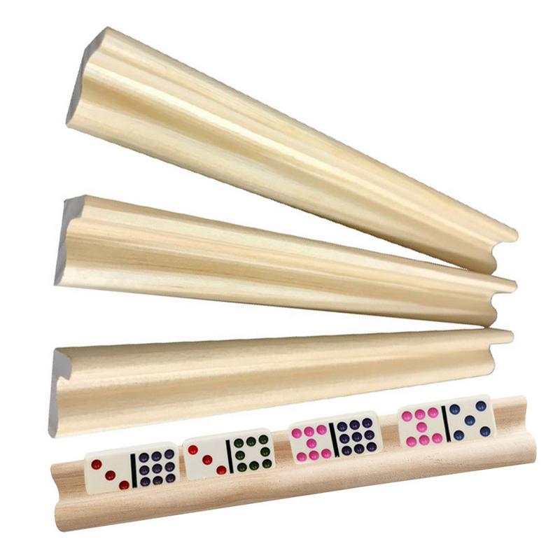 Woodworking Domino - 4pcs Domino Stand อุปกรณ์เสริม Racks การ์ดเกม