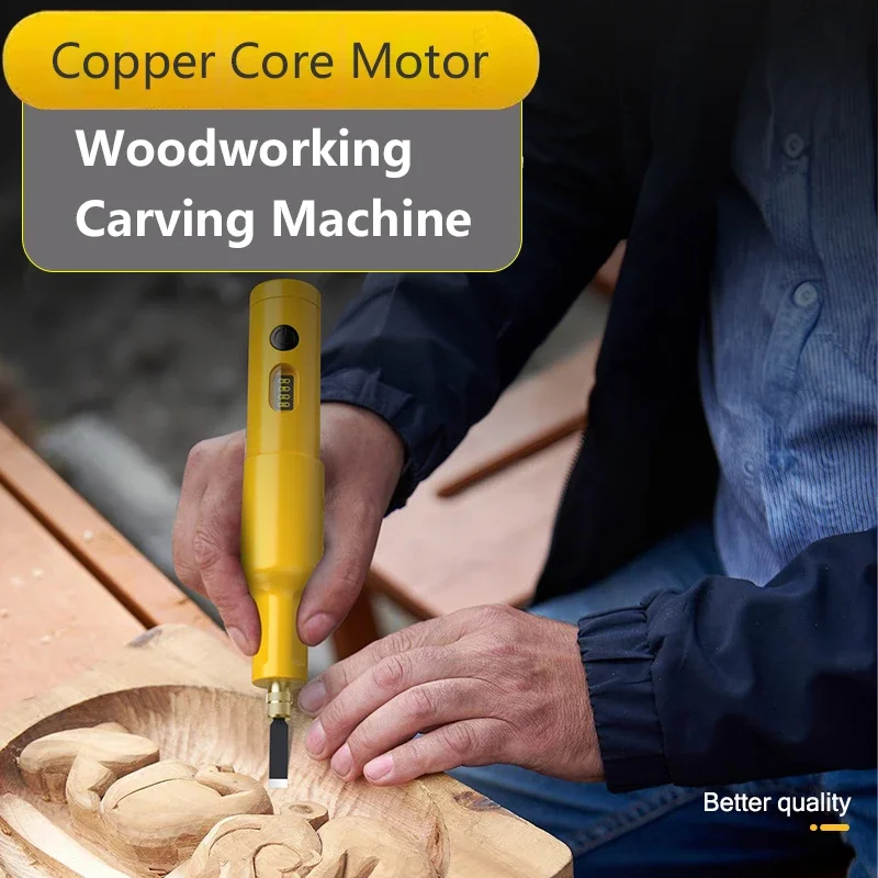 Woodworking Manufacturing - 20PCS ใบมีดไฟฟ้าเครื่องแกะสลักชุด Chisel งานไม้ขนาดเล็กมือถือแบตเตอรี่ลิเธียม Chisel บดเครื่องมือ