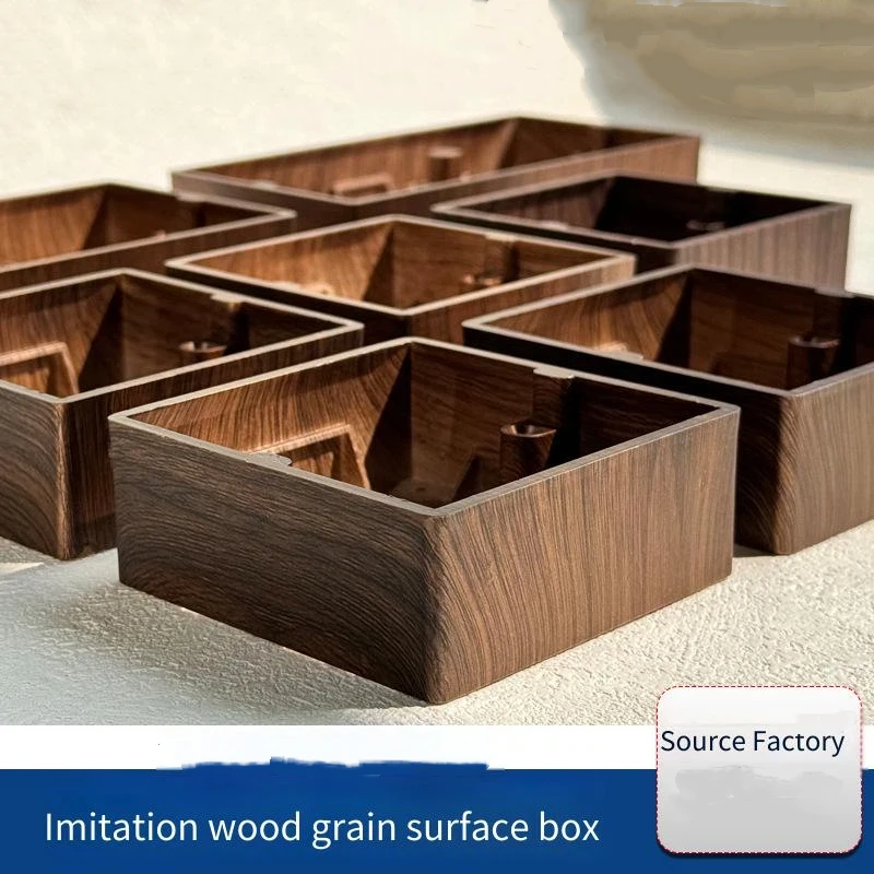 Woodworking Zone - กล่องต่อสายไฟแบบเปิด รุ่น 86 สไตล์เรโทร พร้อมแผงสวิตช์แบบโชว์ กล่องต่อสายไฟแบบเปิด