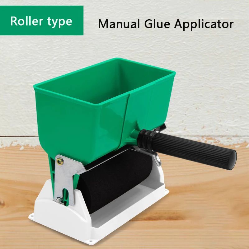Woodworking Glue Roller - เครื่องทากาวแบบมือหมุน แปรงทากาวแบบลูกกลิ้งสำหรับกล่องกระดาษแข็งขนาดเล็ก เครื่องทากาวแบบลูกกลิ้งสำหรับงานไม้ แผ่นไม้ และงานช่างไม้