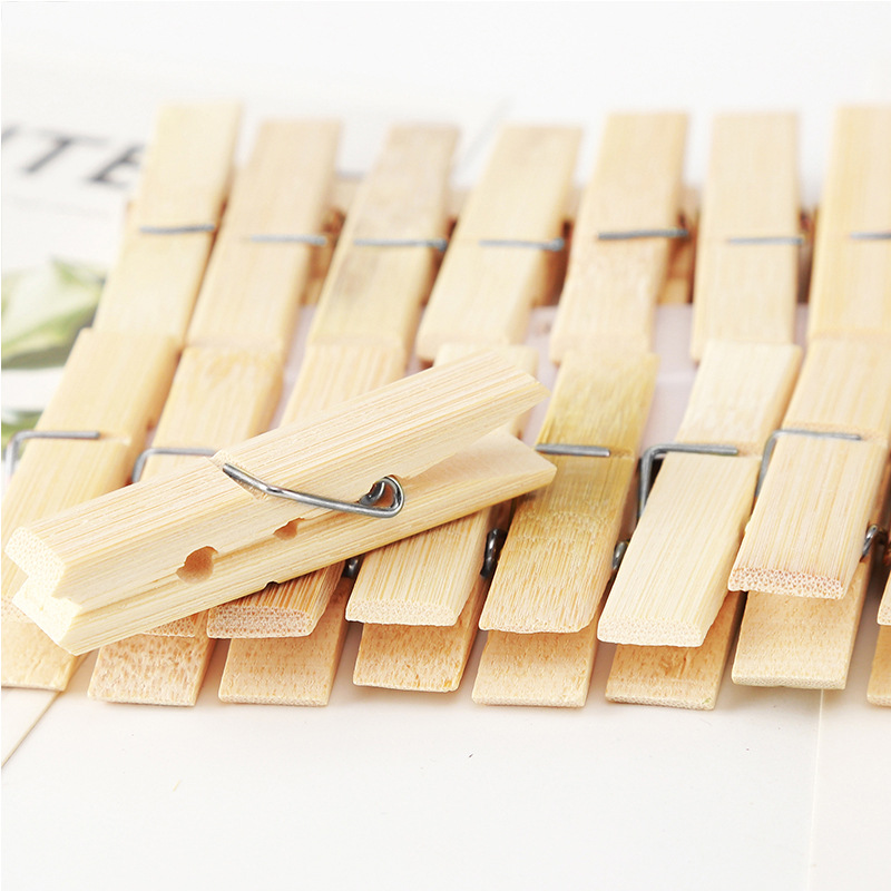 หมุดยึดเสื้อผ้าไม้ไผ่ธรรมชาติ2 - Woodworking Z Clips บทวิจารณ์และราคา