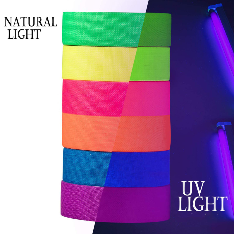 5 เมตร 6 สี Neon Gaffer ผ้าเทป - Woodworking Uv Light บทวิจารณ์และราคา