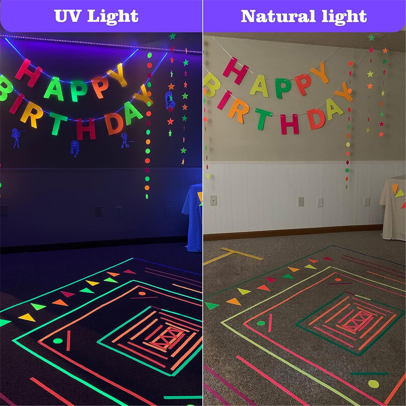 5 เมตร 6 สี Neon Gaffer ผ้าเทป - Woodworking Uv Light บทวิจารณ์และราคา