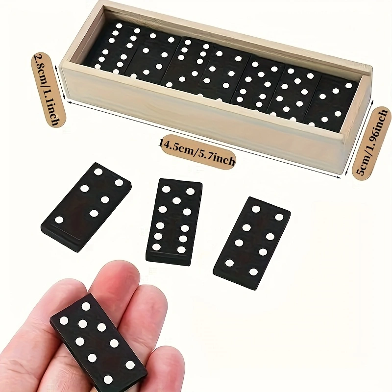 28 ชิ้น/กล่องมินิโดมิโนไม้ชุด, - Woodworking Domino บทวิจารณ์และราคา
