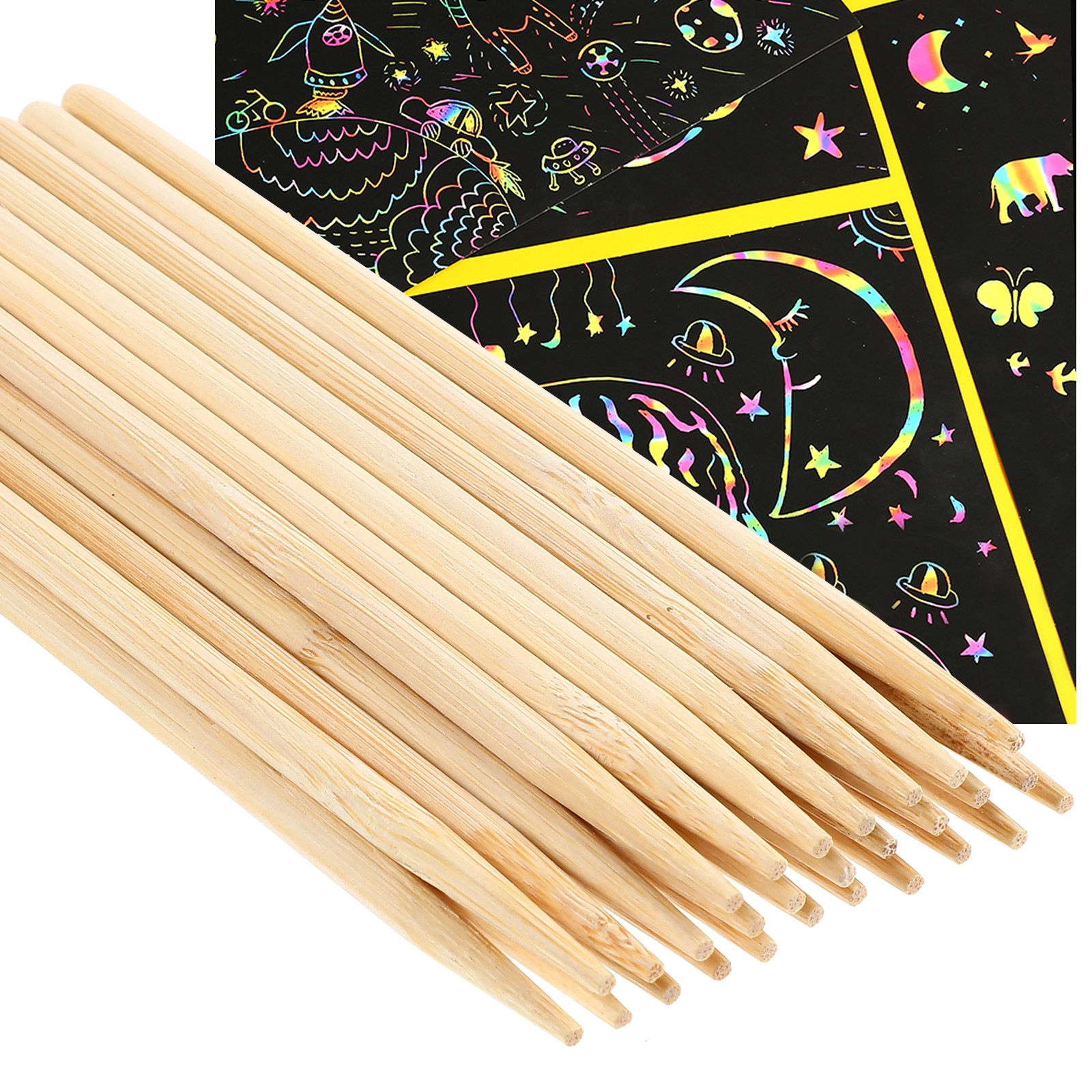 30 ชิ้นไม้ภาพวาดไม้ไผ่ปากกา Wa - Woodworking For Kids บทวิจารณ์และราคา