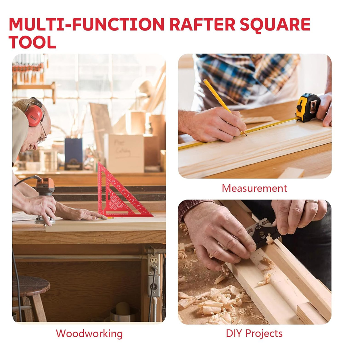 ไม้บรรทัดสามเหลี่ยมอลูมิเนียมอ - Woodworking Company บทวิจารณ์และราคา