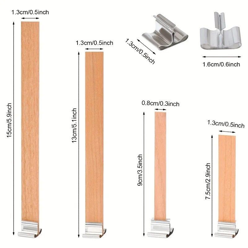 30pcs คุณภาพสูงไม้เทียน Wick พ - Woodworking Z Clips บทวิจารณ์และราคา