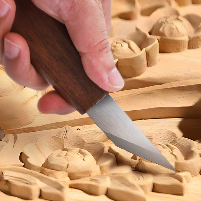 มีดแกะสลักงานฝีมือ ใบมีด CRV ป - Woodworking Manufacturing บทวิจารณ์และราคา
