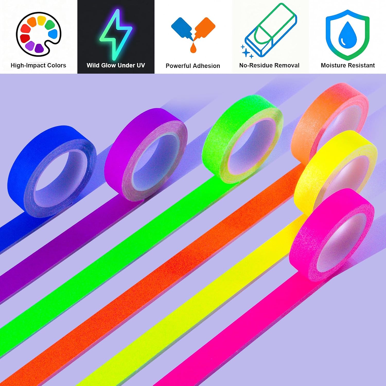 เทปผ้าเรืองแสงนีออน เทปเรืองแส - Woodworking Uv Light บทวิจารณ์และราคา