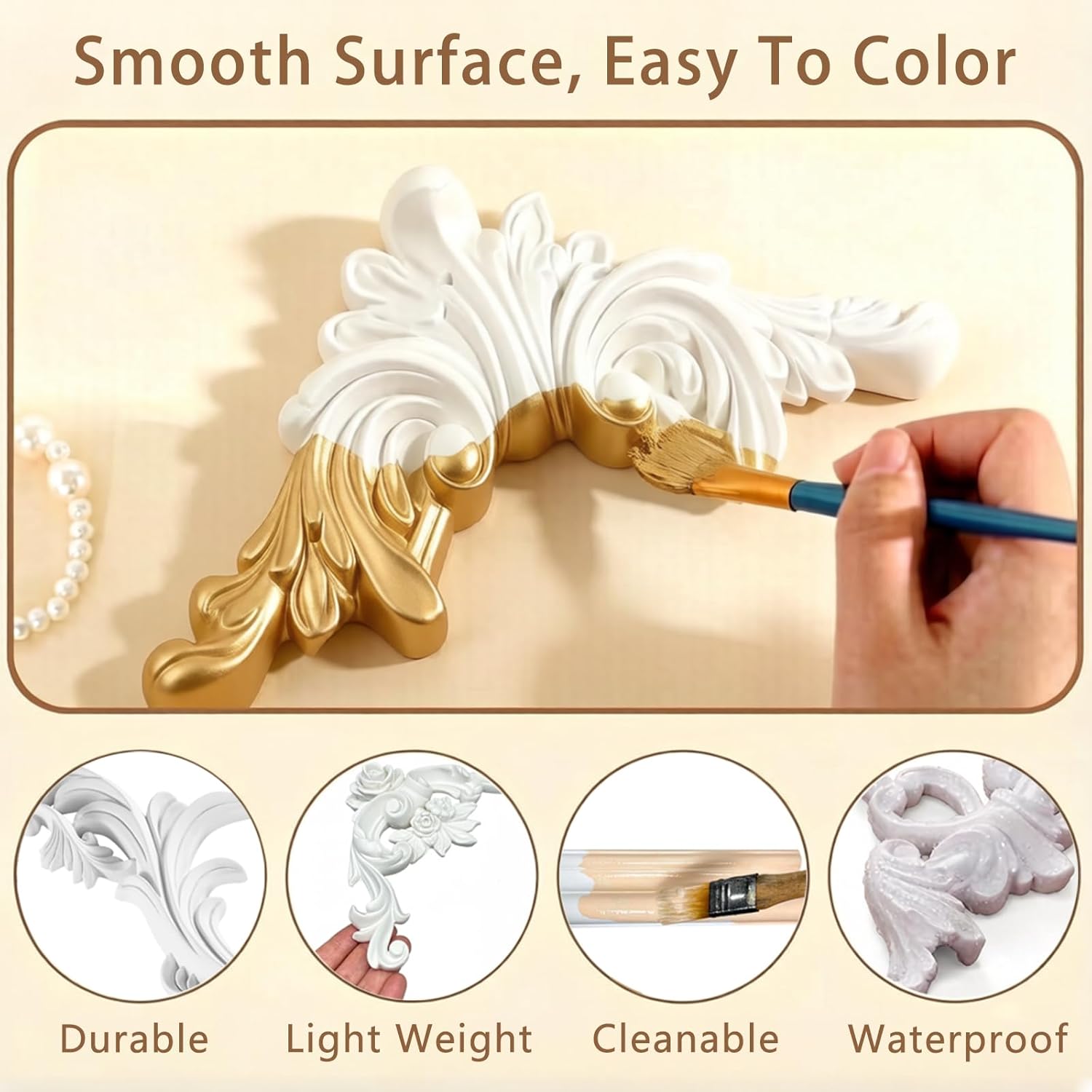 บัวมุมตกแต่ง PU สไตล์ฝรั่งเศส  - Cabinet Scraper Set บทวิจารณ์และราคา