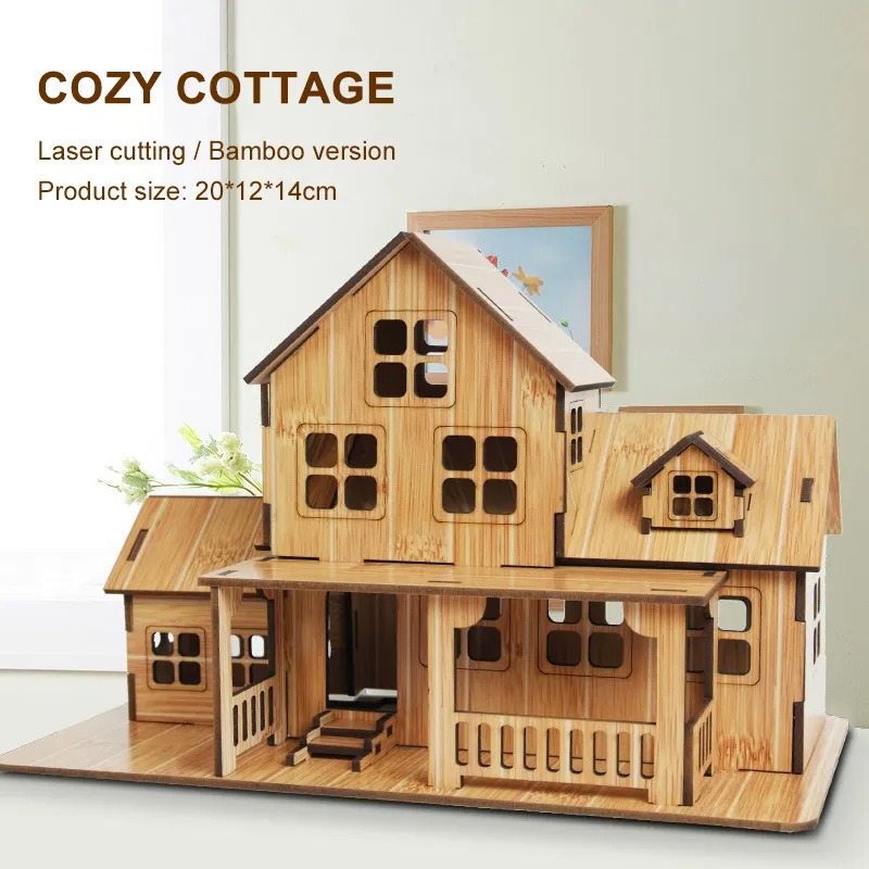 ชุดตัวต่อไม้ 3 มิติ รุ่นบ้านพั - Woodworking Hobby บทวิจารณ์และราคา