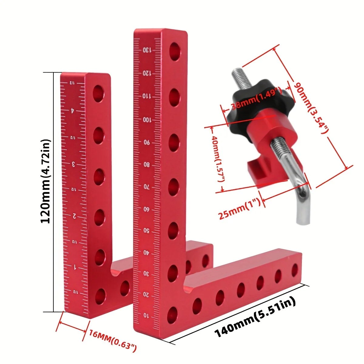 แคลมป์มุมฉาก 90 องศา ขนาด 120/ - Woodworking Z Clips บทวิจารณ์และราคา