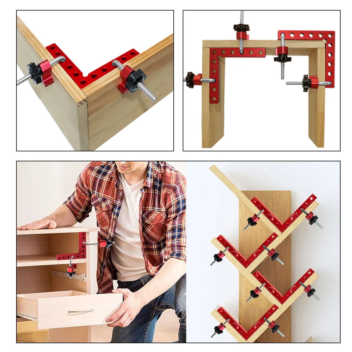 แคลมป์มุมฉาก 90 องศา ขนาด 120/ - Woodworking Z Clips บทวิจารณ์และราคา
