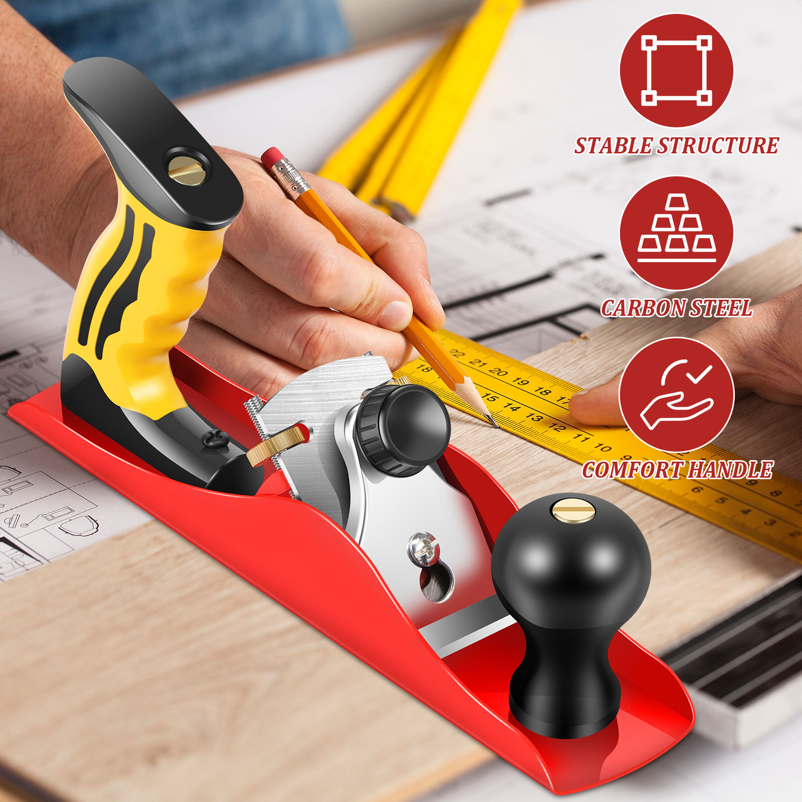 ชุดเครื่องไสไม้แบบมือถือ เครื่ - Woodworking Shops บทวิจารณ์และราคา