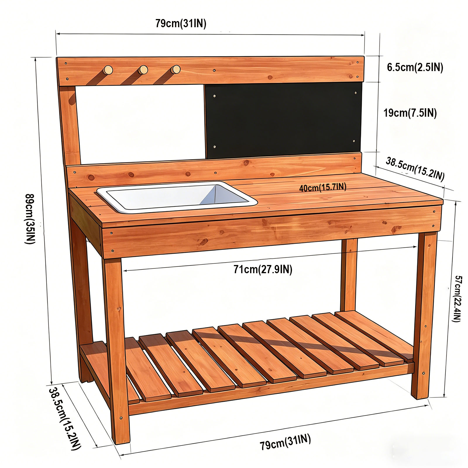 โต๊ะปลูกต้นไม้ไม้สำหรับเด็ก ใช - Woodworking For Kids บทวิจารณ์และราคา