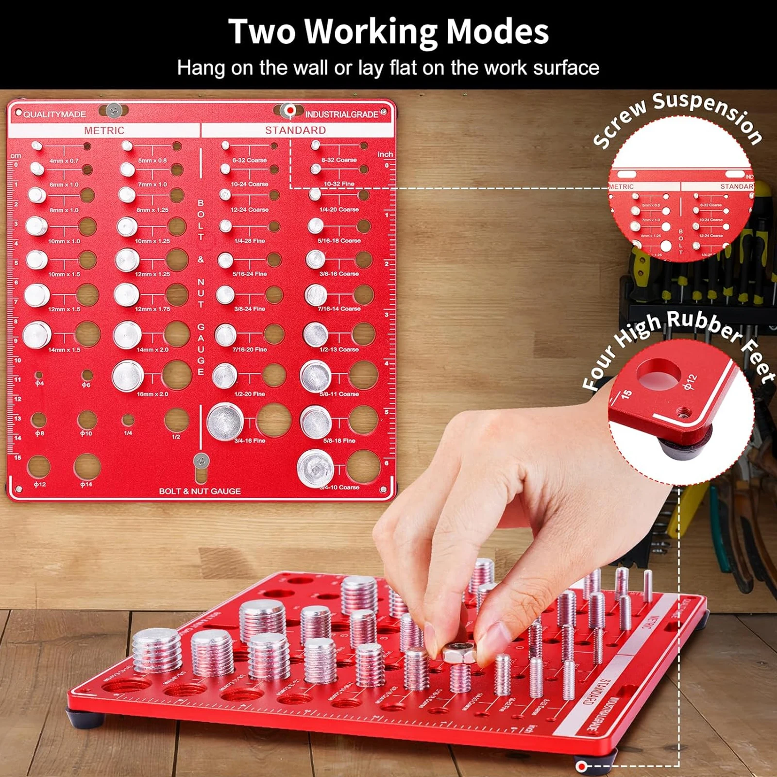 ชุดเกจวัดเกลียวน็อตและสกรู สำห - Woodworking Shops บทวิจารณ์และราคา