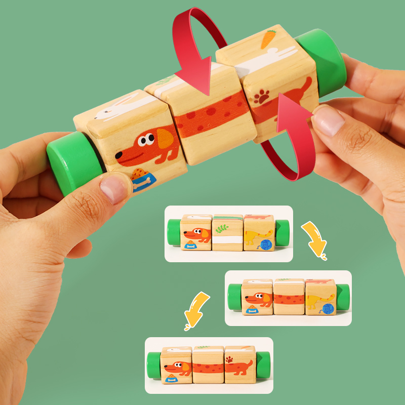ของเล่นไม้หมุนรูปสัตว์ 1 ชิ้น  - Woodworking For Kids บทวิจารณ์และราคา