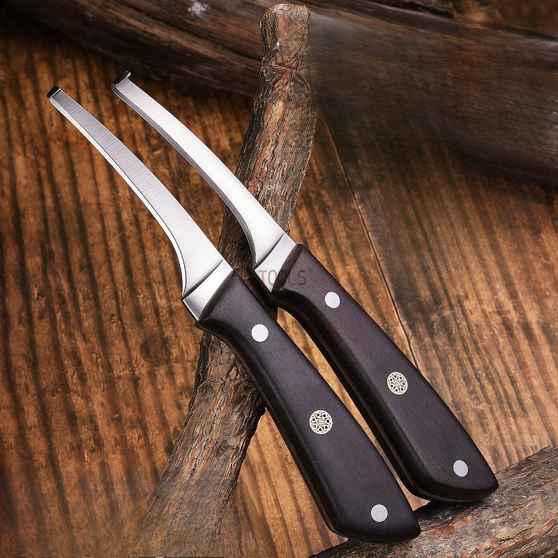 มีดตะขอเหล็กกล้าไร้สนิมความแข็ - Woodworking Manufacturing บทวิจารณ์และราคา