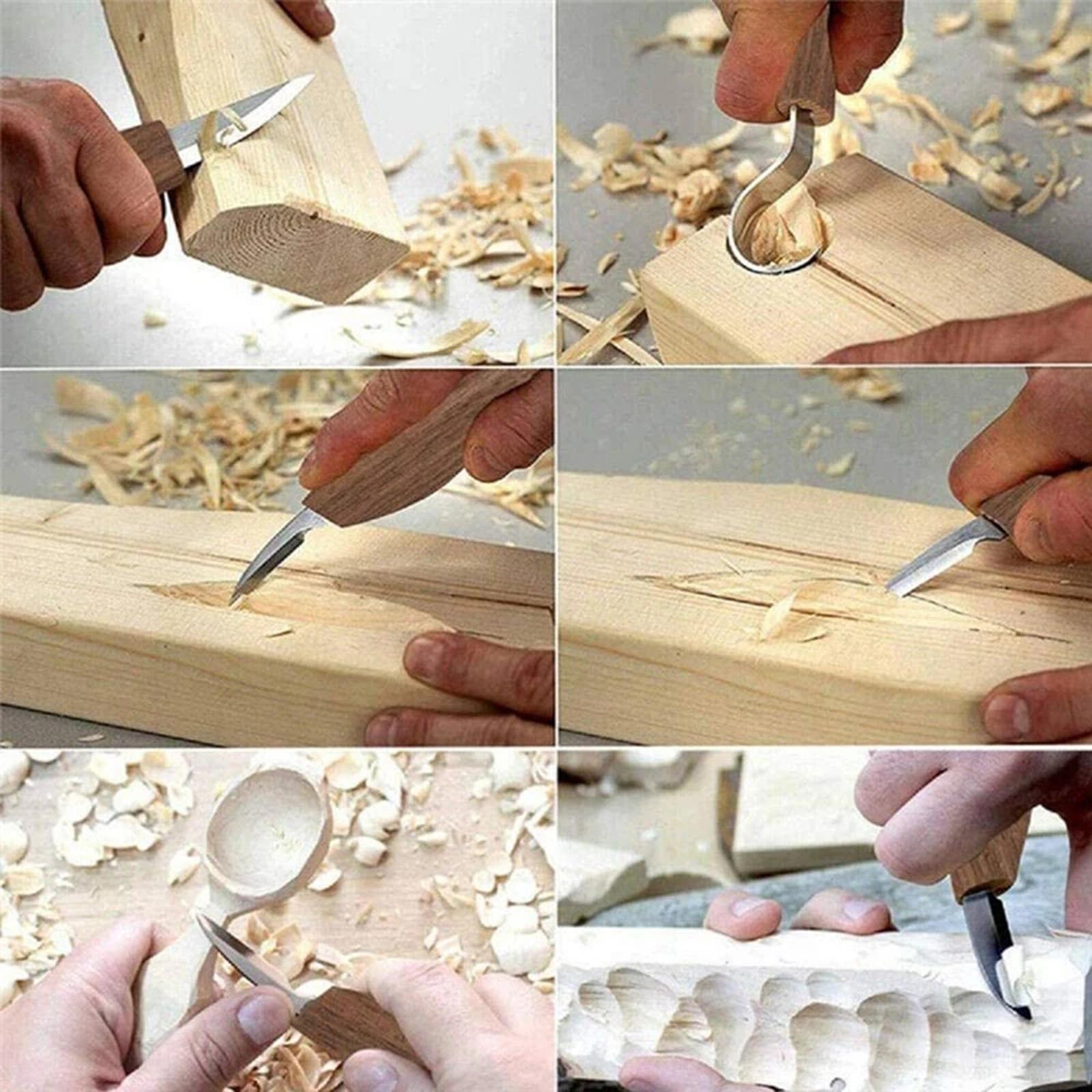 ชุดเครื่องมือแกะสลักไม้แบบมืออ - Woodworking For Kids บทวิจารณ์และราคา