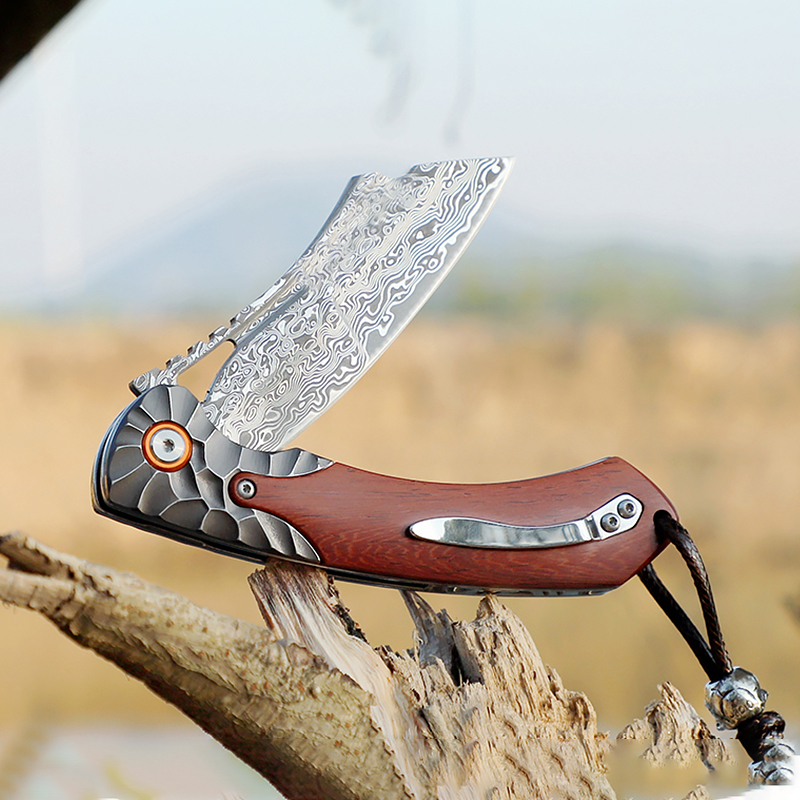 มีดพับเหล็กดามัสกัสคุณภาพสูง V - Woodworking Z Clips บทวิจารณ์และราคา