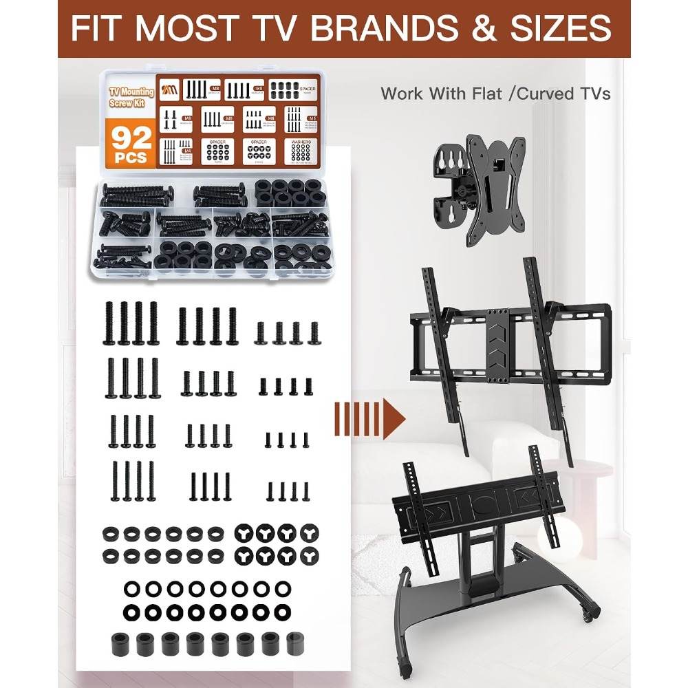 ชุดสกรูติดตั้งทีวีอเนกประสงค์  - Woodworking Images Free บทวิจารณ์และราคา