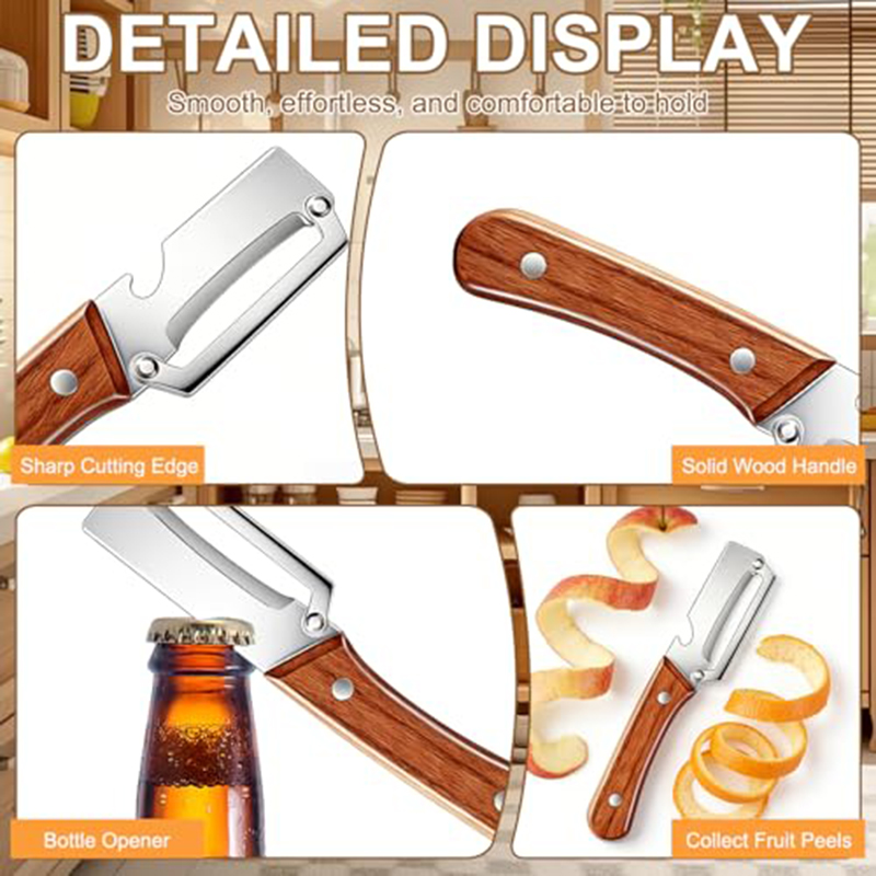 ที่ปอกผักสแตนเลสพร้อมด้ามไม้ ส - Woodworking Hobby บทวิจารณ์และราคา