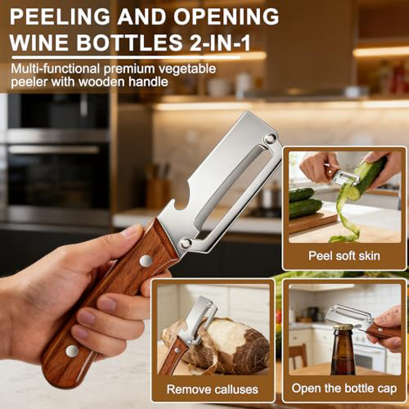 ที่ปอกผักสแตนเลสพร้อมด้ามไม้ ส - Woodworking Hobby บทวิจารณ์และราคา