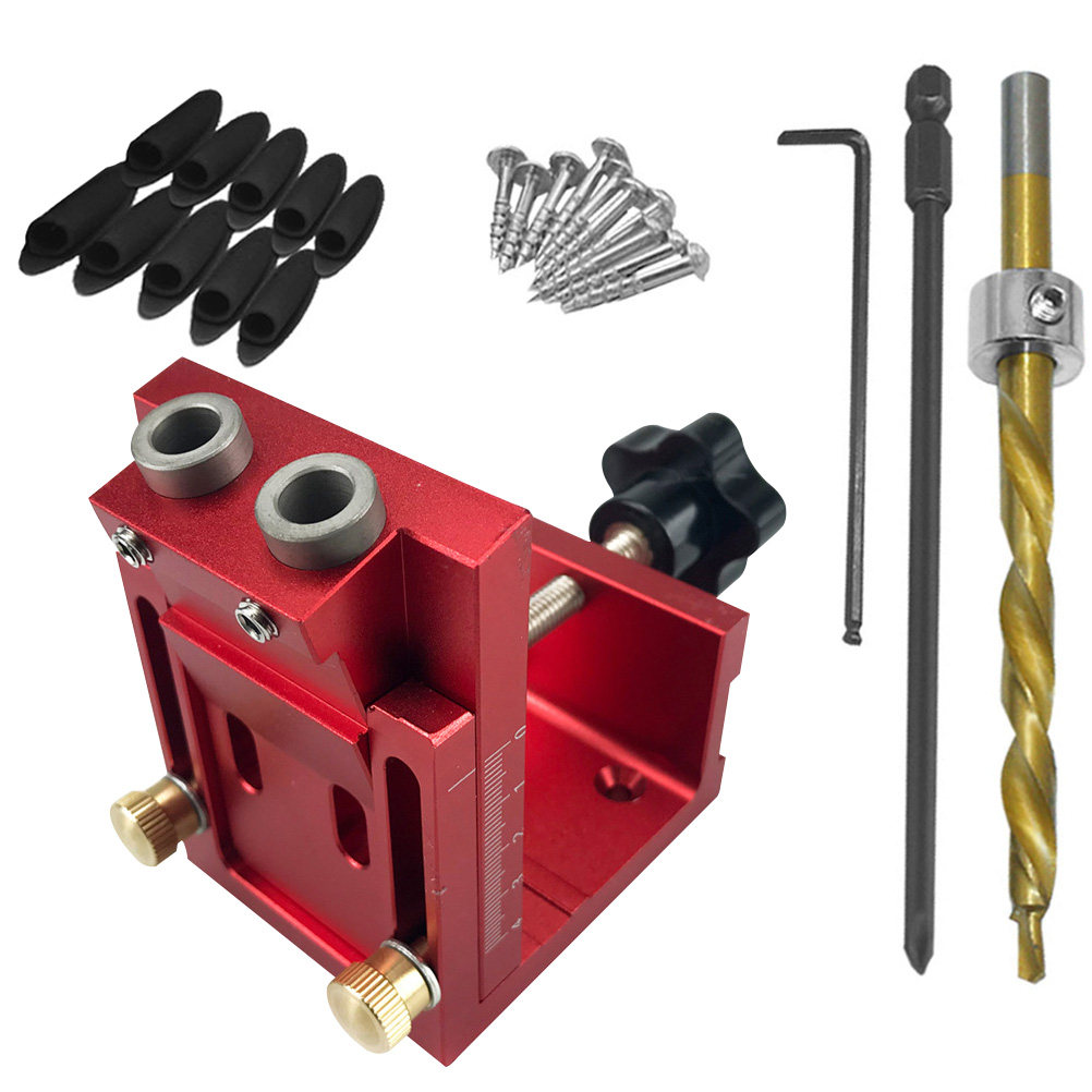 ชุดจิ๊กเจาะรูแบบพกพา 1 ชุด มุม - Woodworking Kits บทวิจารณ์และราคา