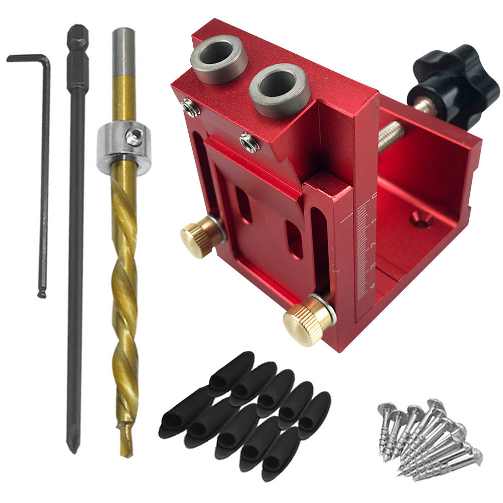 ชุดจิ๊กเจาะรูแบบพกพา 1 ชุด มุม - Woodworking Kits บทวิจารณ์และราคา
