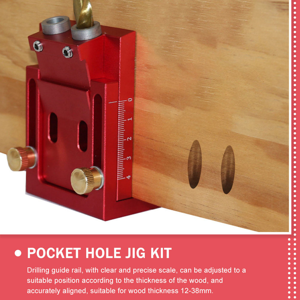 ชุดจิ๊กเจาะรูแบบพกพา 1 ชุด มุม - Woodworking Kits บทวิจารณ์และราคา