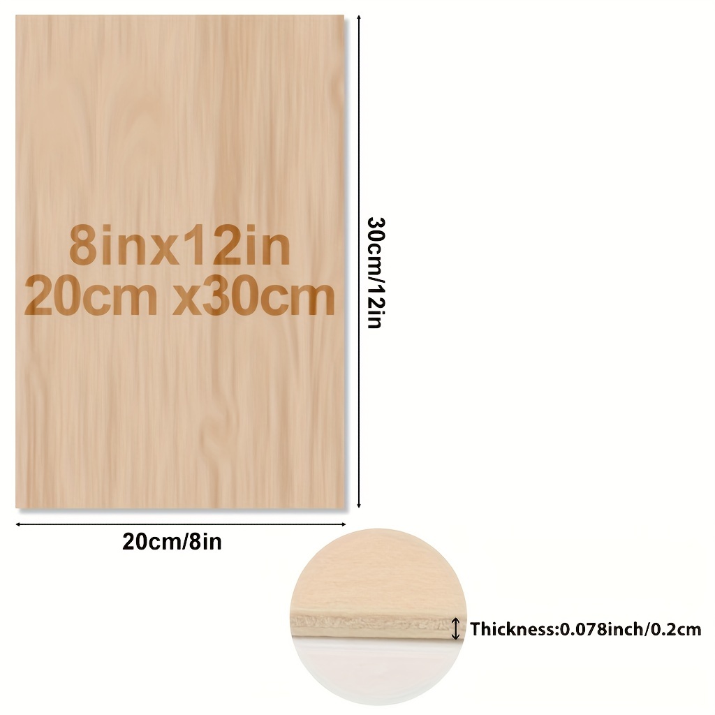 แผ่นไม้สำหรับงานฝีมือ 4/8 ชิ้น - Woodworking Zone บทวิจารณ์และราคา
