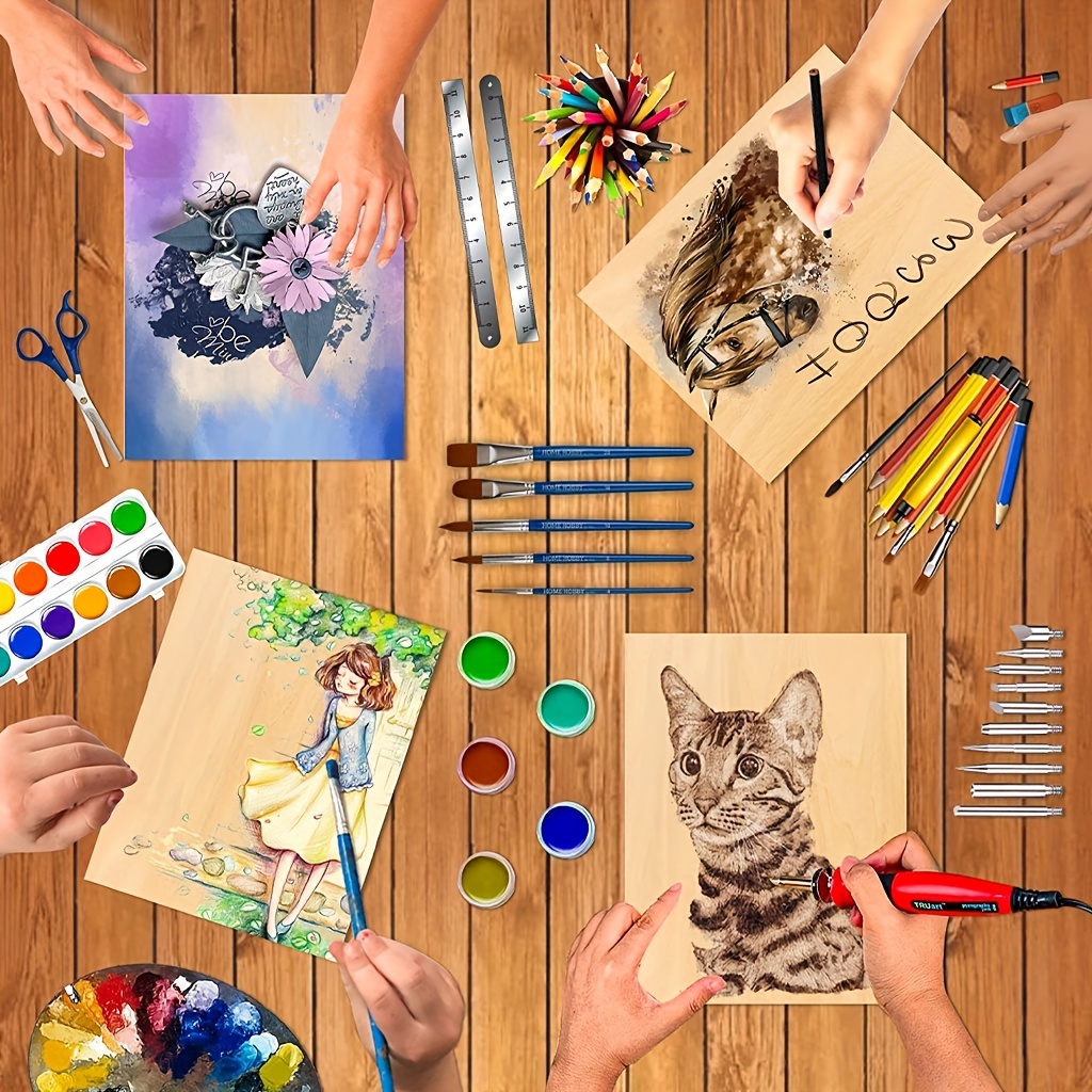 แผ่นไม้สำหรับงานฝีมือ 4/8 ชิ้น - Woodworking Zone บทวิจารณ์และราคา
