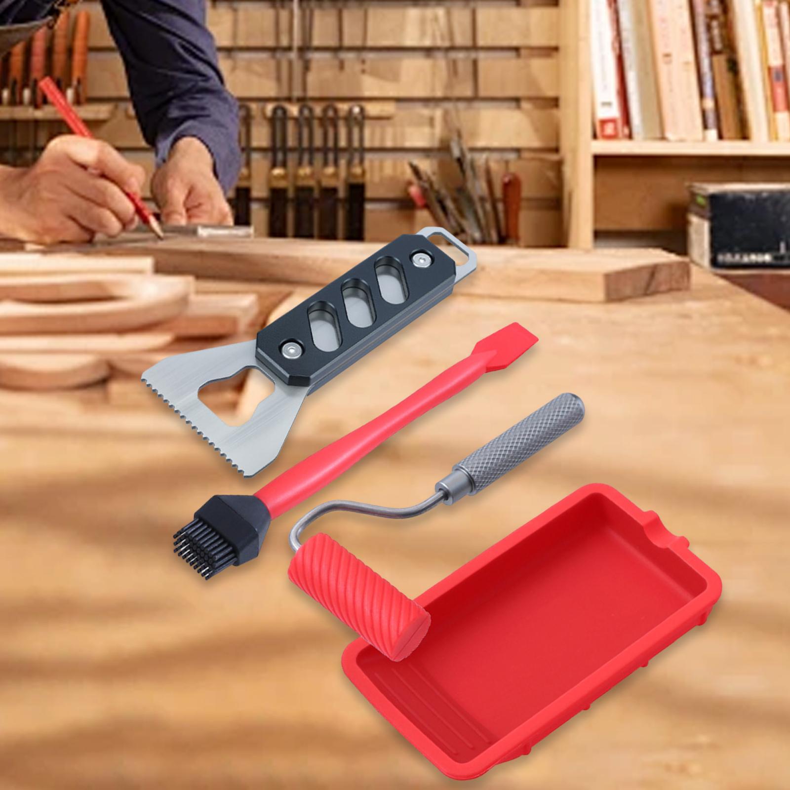 เครื่องทา กาวพร้อมถาด ลูกกลิ้ง - Woodworking Glue Roller บทวิจารณ์และราคา